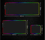 RGB Mouse Pad Luminous Mouse Pad Led Mouse Pad - Whispering Desires Shoppe