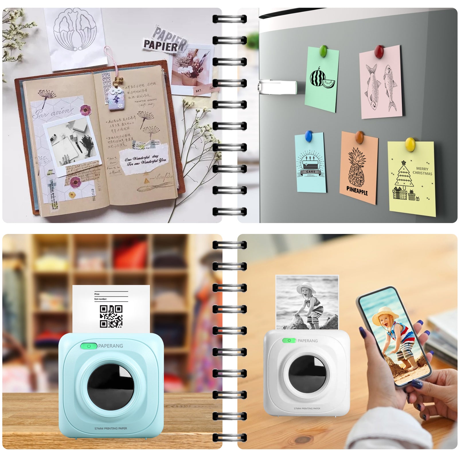 Pocket Portable Label Printer Home Bluetooth Thermal Sticker Smart - Whispering Desires Shoppe
