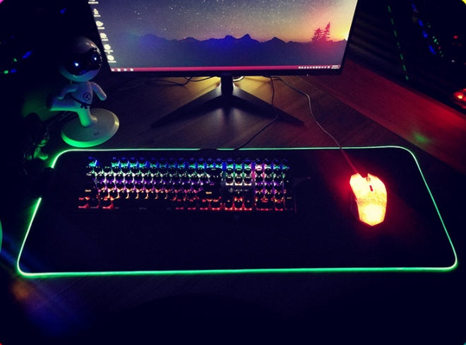 RGB Mouse Pad Luminous Mouse Pad Led Mouse Pad - Whispering Desires Shoppe