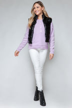 Snobbish Zip Up Turtleneck Shiny Quilted Vest - Whispering Desires Shoppe