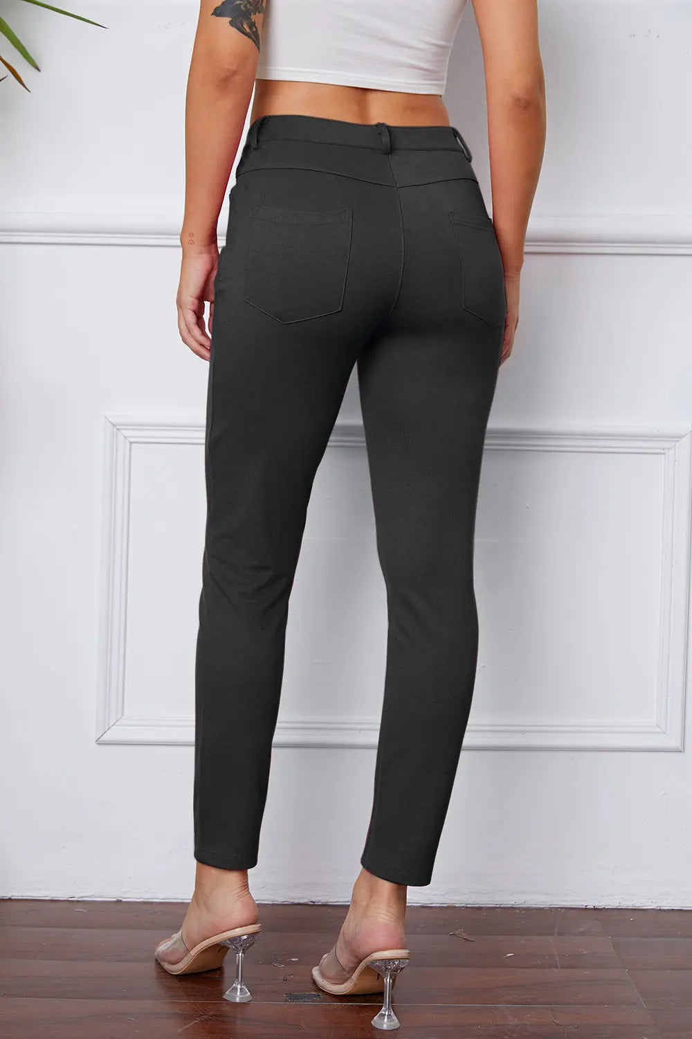 StretchyStitch Pocketed Pants — Basic Bae - Whispering Desires Shoppe