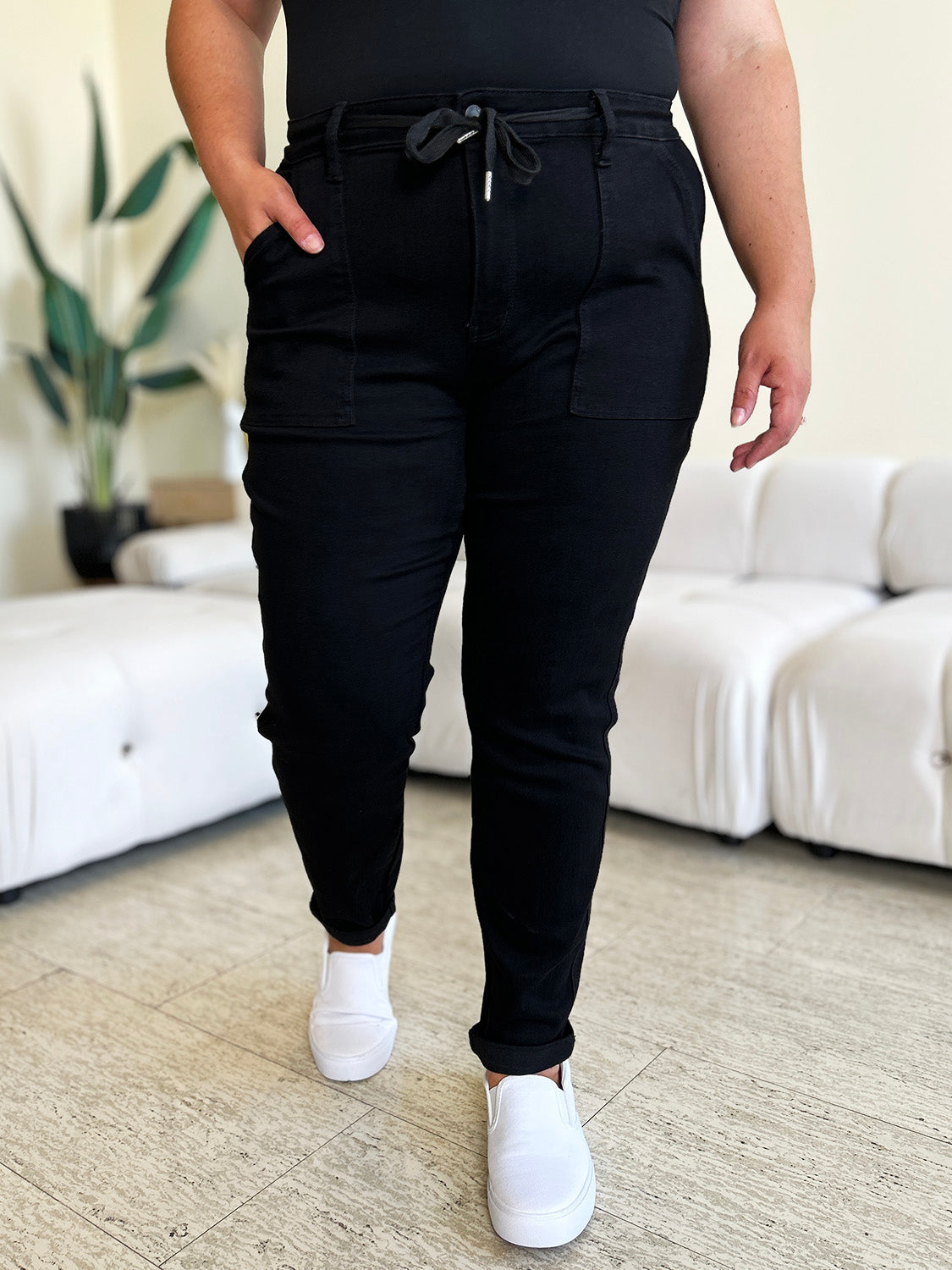 Judy Blue High-Waist Double Roll Cuff Jeans - Whispering Desires Shoppe