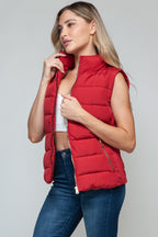 Snobbish Zip-Up Turtleneck Vest — Cozy, Pocketed Layer - Whispering Desires Shoppe
