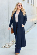 Basic Bae Open-Front Long Sleeve Cover Up - Whispering Desires Shoppe