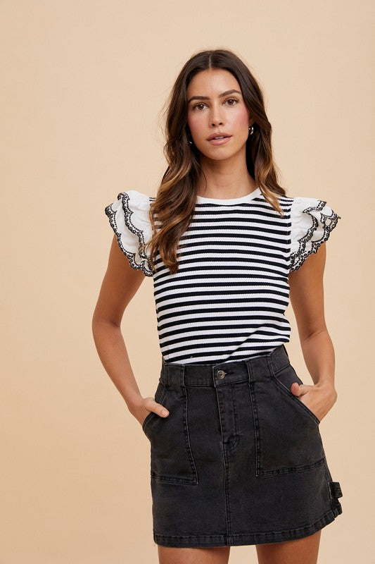 Annie Wear Cargo Denim Mini Skirt - Whispering Desires Shoppe