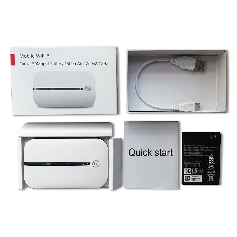 Wi-fi 4g Router With Lithium Battery 150Mbps Unlocked - Whispering Desires Shoppe