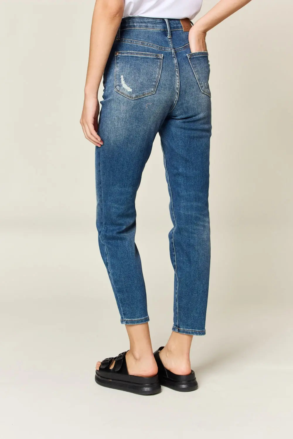 Judy Blue High-Waist Tummy Control Slim Jeans - Whispering Desires Shoppe
