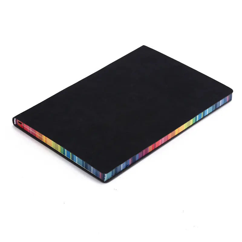 Colorful Rainbow Side A5 Leather Cover Notebook - Whispering Desires Shoppe