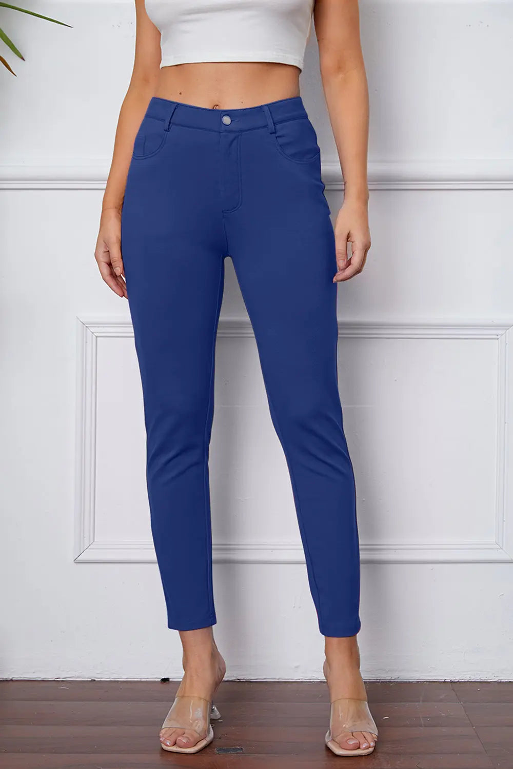 StretchyStitch Pocketed Pants — Basic Bae - Whispering Desires Shoppe