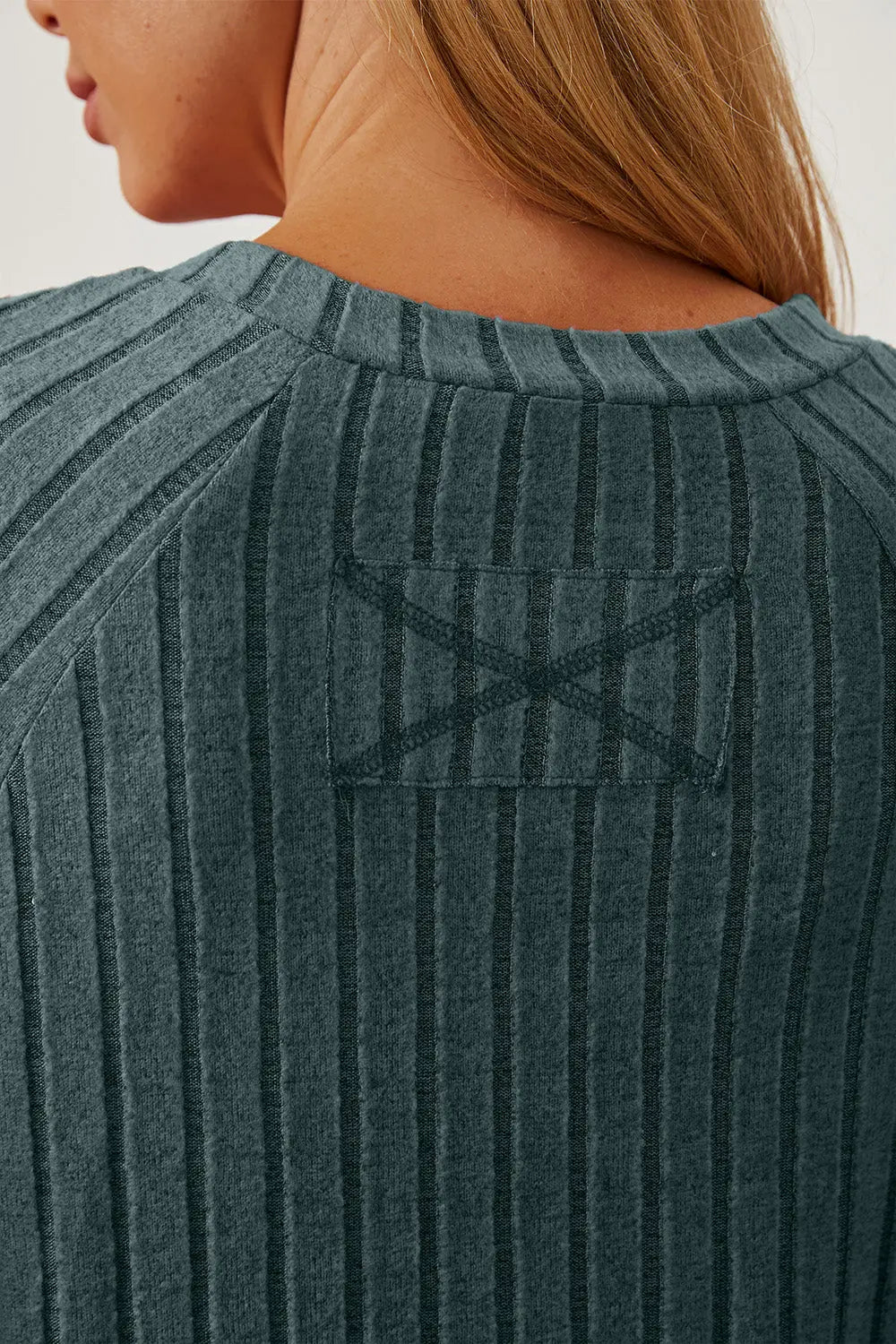 Basic Bae Ribbed Thumbhole Long-Sleeve Tee - Whispering Desires Shoppe