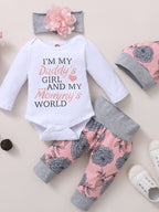 Brynn Style Daddy's Girl floral baby outfit set