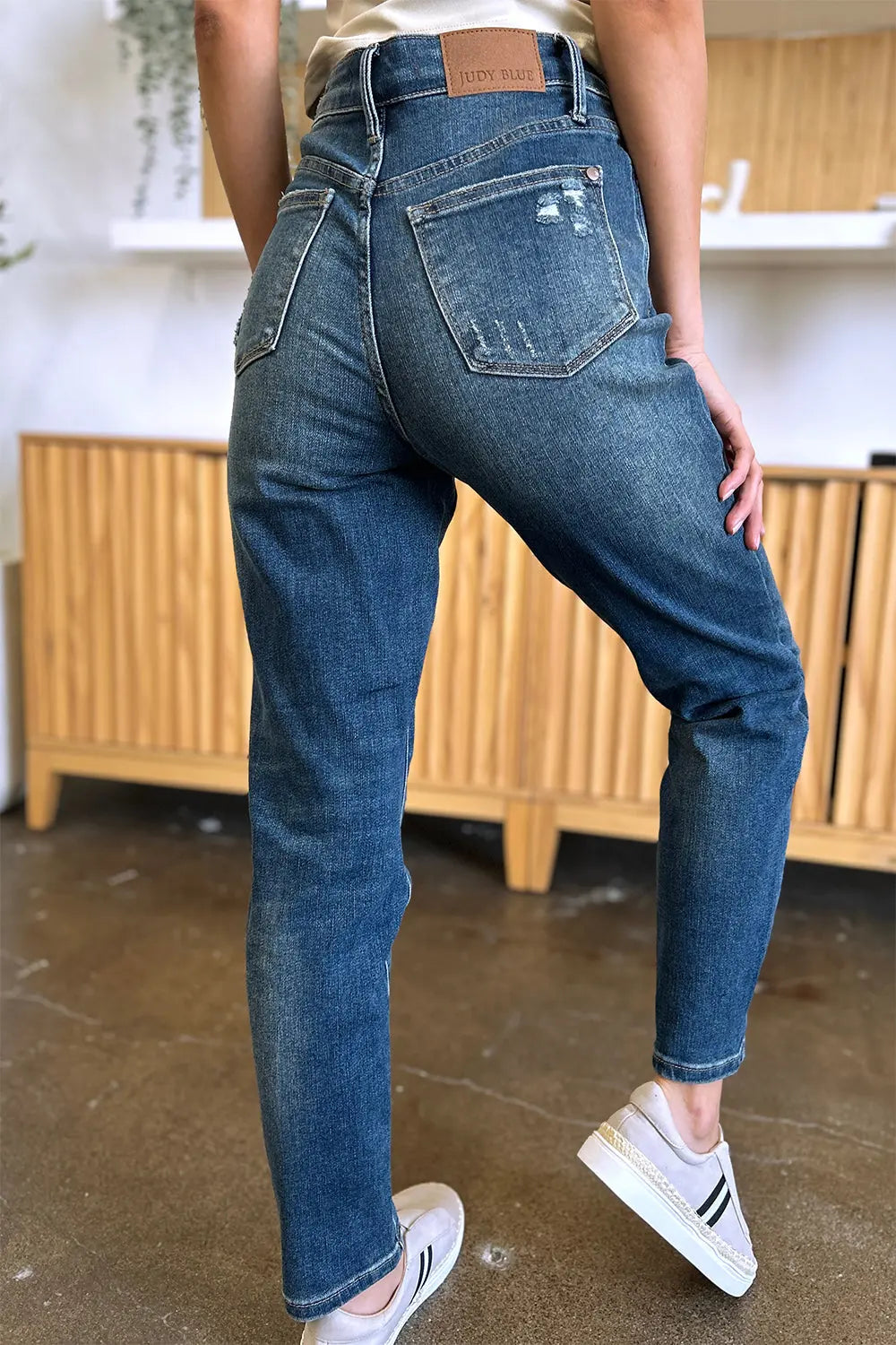 Judy Blue High-Waist Tummy Control Slim Jeans - Whispering Desires Shoppe