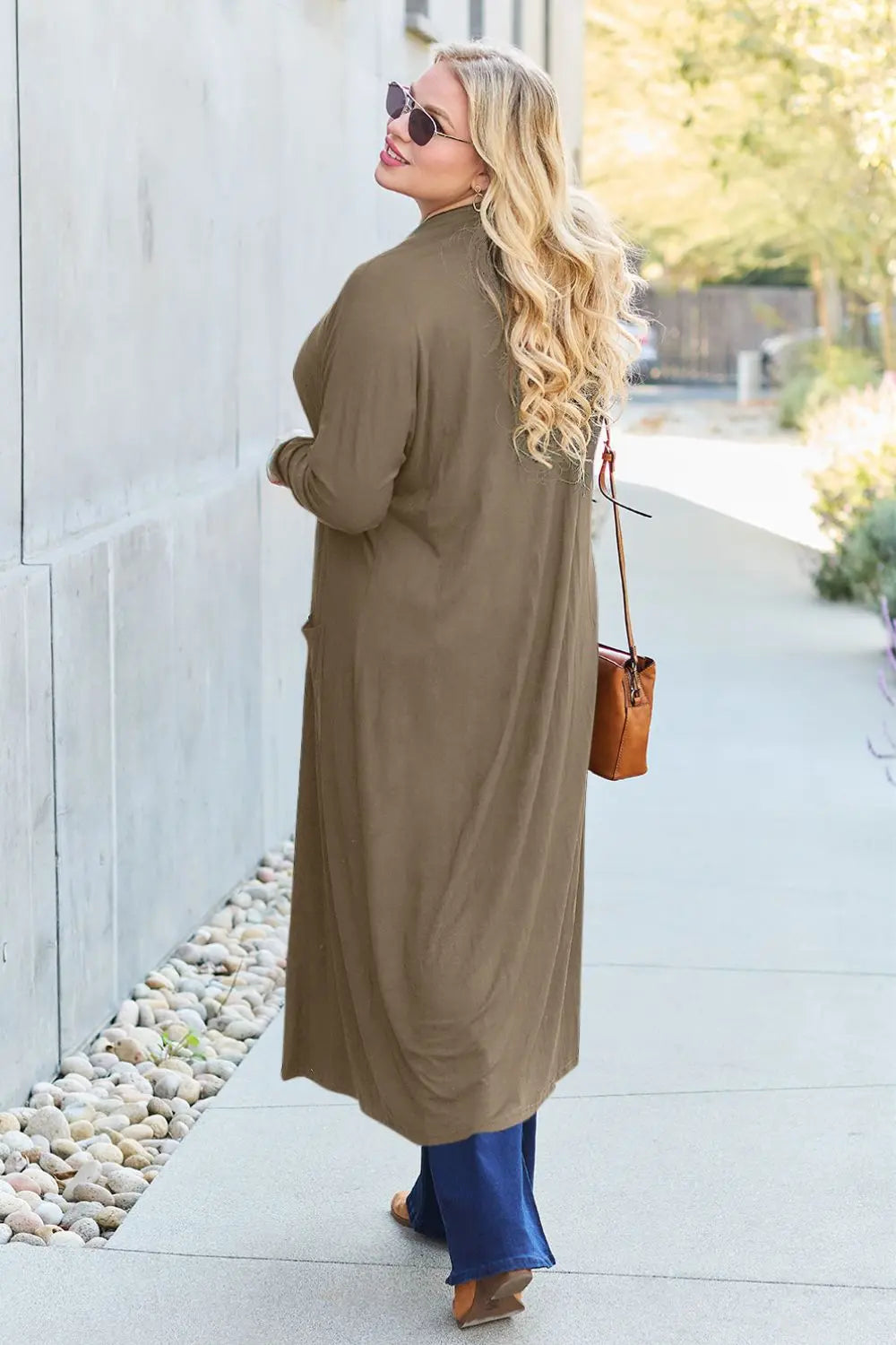 Basic Bae Open-Front Long Sleeve Cover Up - Whispering Desires Shoppe