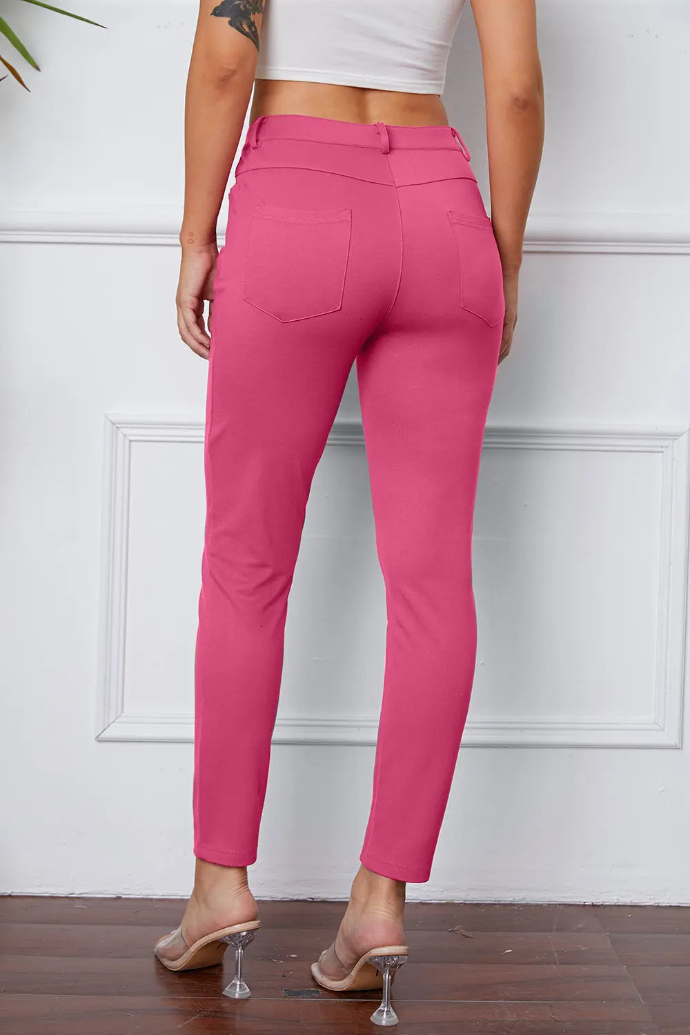 StretchyStitch Pocketed Pants — Basic Bae - Whispering Desires Shoppe