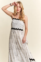 ADORA Floral Adjustable Strap Maxi Cami Dress - Whispering Desires Shoppe