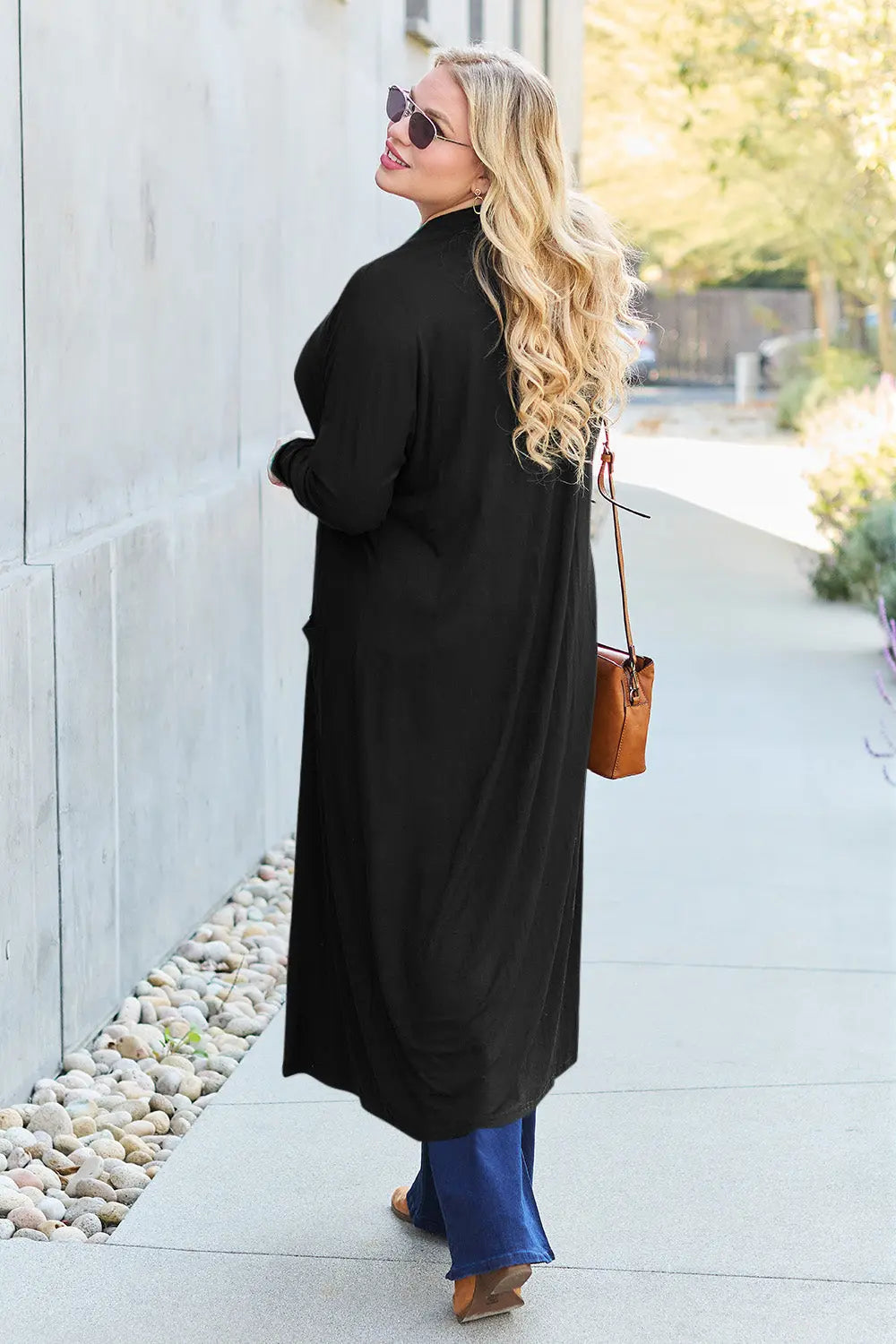 Basic Bae Open-Front Long Sleeve Cover Up - Whispering Desires Shoppe