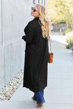Basic Bae Open-Front Long Sleeve Cover Up - Whispering Desires Shoppe
