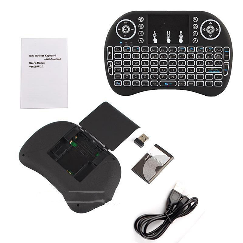 H9 Wireless Backlit Colorful Touch Remote Control Keyboard - Whispering Desires Shoppe