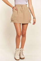 ADORA Drawstring Skort with Pockets - Whispering Desires Shoppe