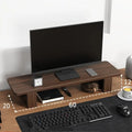 Computer Monitor Heightening Frame Office Desktop Shelf Shelving Solid Wood Storage Bracket - Whispering Desires Shoppe
