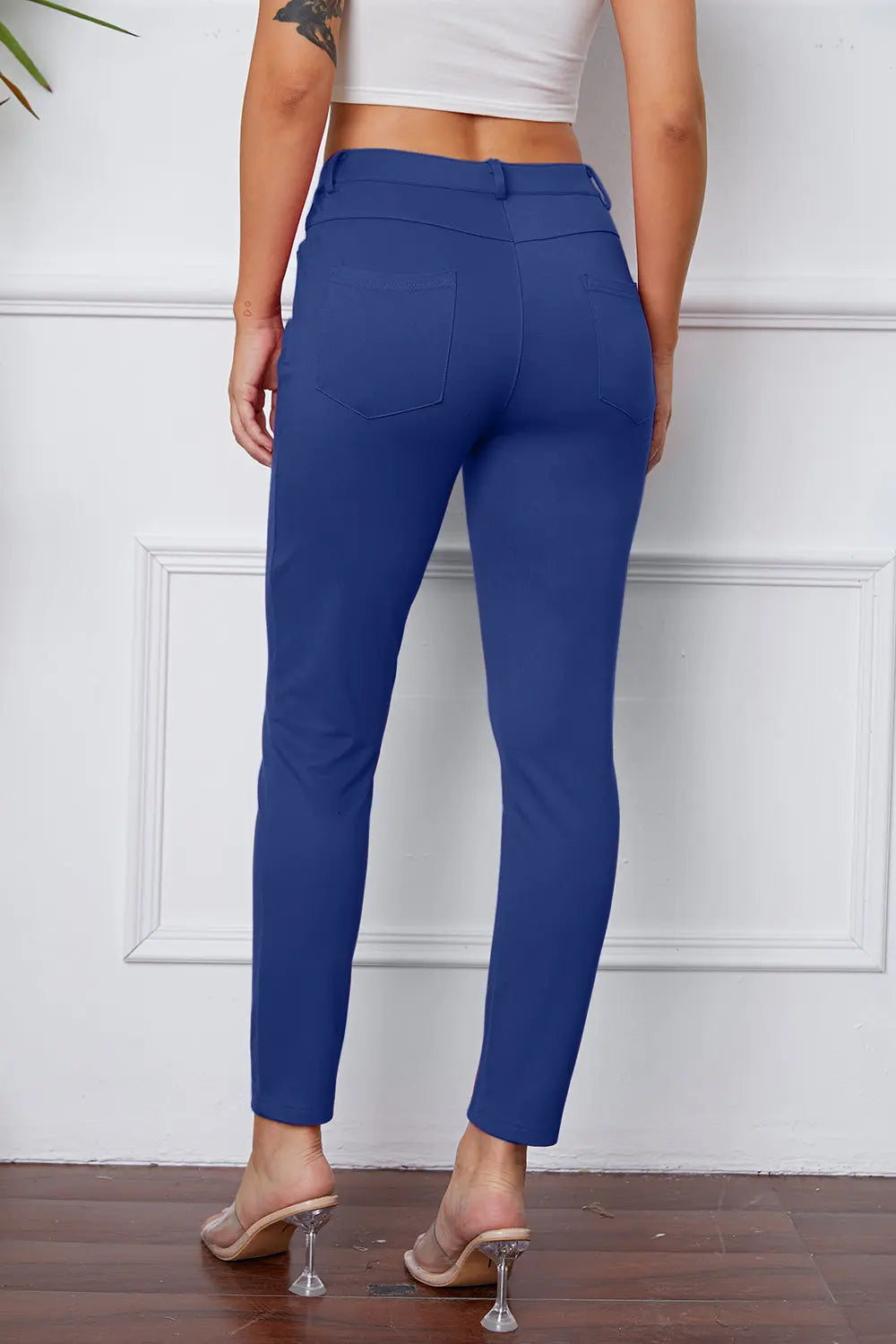 StretchyStitch Pocketed Pants — Basic Bae - Whispering Desires Shoppe