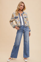 Annie Wear Decorative Seams Wide Leg Jeans - Whispering Desires Shoppe