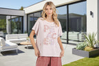 Mittoshop PEACE Round Neck Short Sleeve T-Shirt - Whispering Desires Shoppe