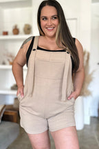 Double Take Full-Size Textured Sleeveless Romper - Whispering Desires Shoppe