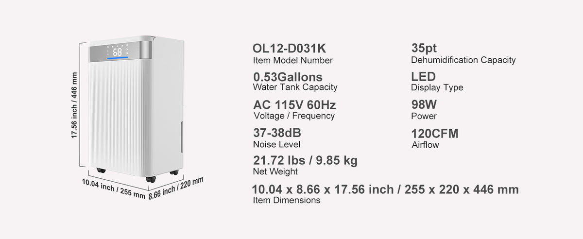SucceBuy Home Dehumidifier – 22 to 82 Pint Options