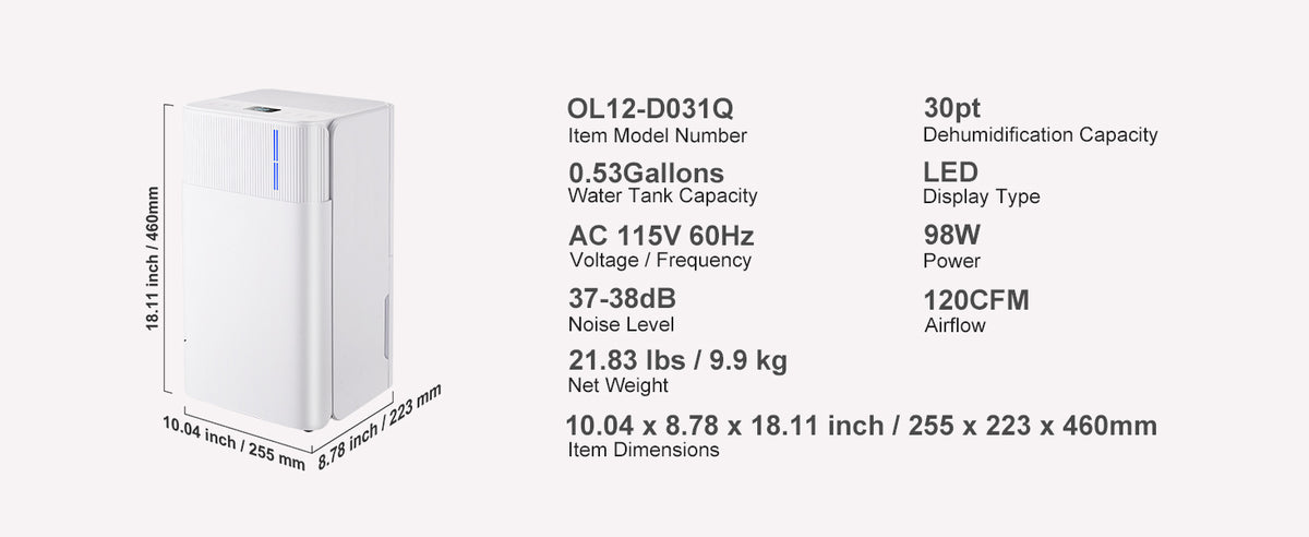 SucceBuy Home Dehumidifier – 22 to 82 Pint Options