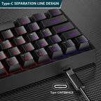 Plastic mechanical keyboard for games - Whispering Desires Shoppe
