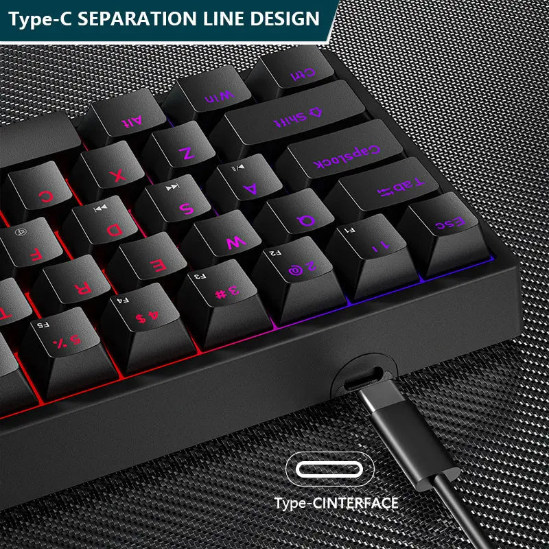 Plastic mechanical keyboard for games - Whispering Desires Shoppe
