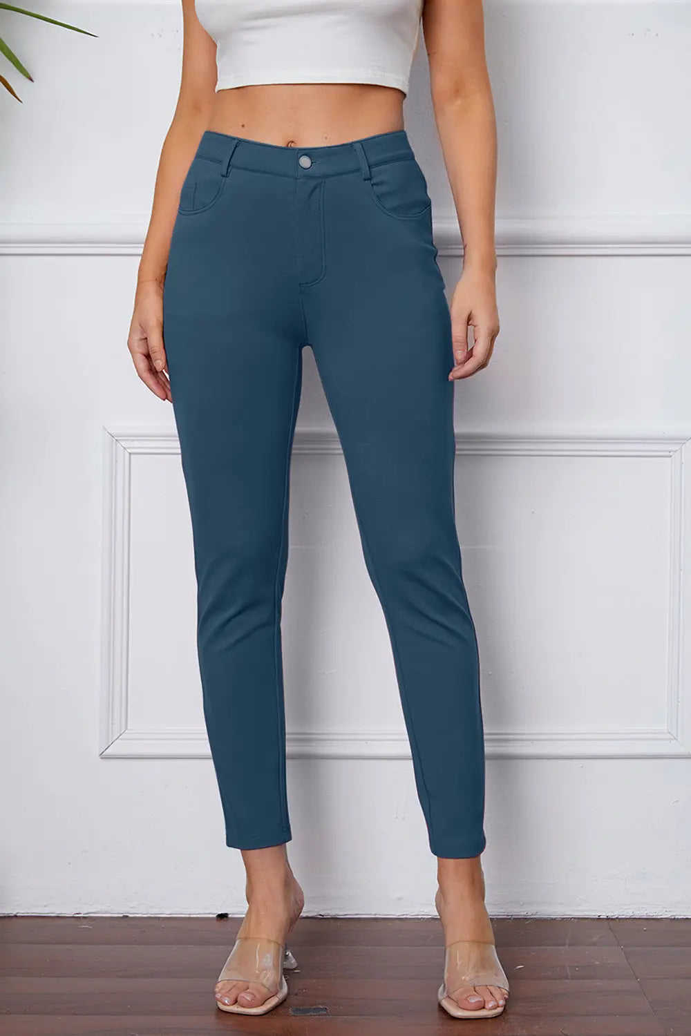 StretchyStitch Pocketed Pants — Basic Bae - Whispering Desires Shoppe