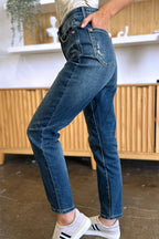 Judy Blue High-Waist Tummy Control Slim Jeans - Whispering Desires Shoppe