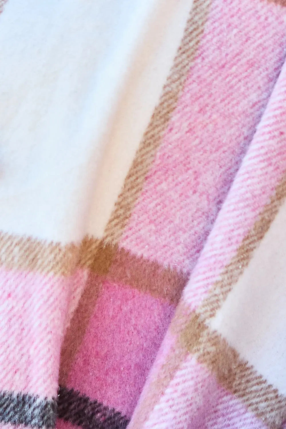 Double Take Full-Size Plaid Lapel Coat - Whispering Desires Shoppe
