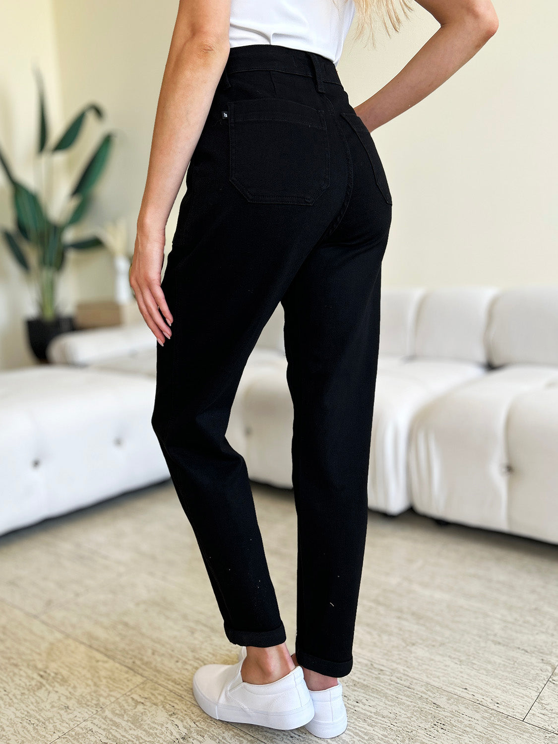 Judy Blue High-Waist Double Roll Cuff Jeans - Whispering Desires Shoppe