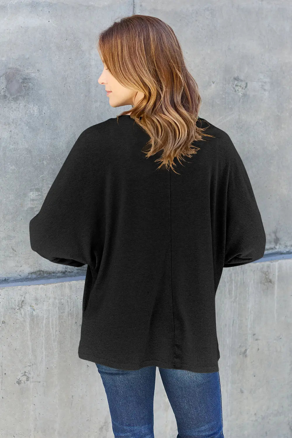 Double Take Full-Size Long Sleeve Round Neck Tee - Whispering Desires Shoppe