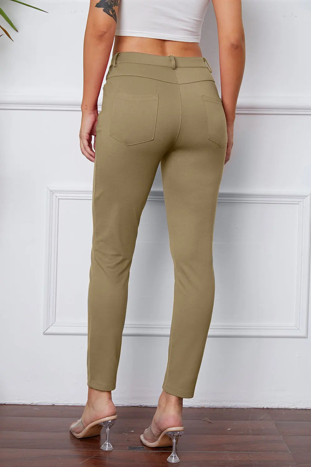 StretchyStitch Pocketed Pants — Basic Bae - Whispering Desires Shoppe