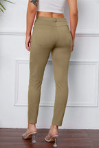 StretchyStitch Pocketed Pants — Basic Bae - Whispering Desires Shoppe