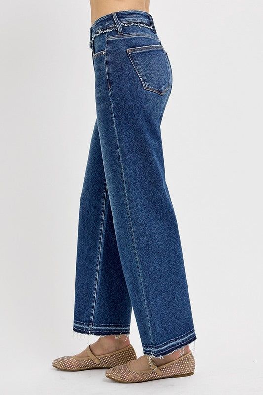 RISEN Full Size Tummy Control Bootcut Jeans Plus Size - Whispering Desires Shoppe