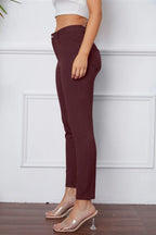 StretchyStitch Pocketed Pants — Basic Bae - Whispering Desires Shoppe