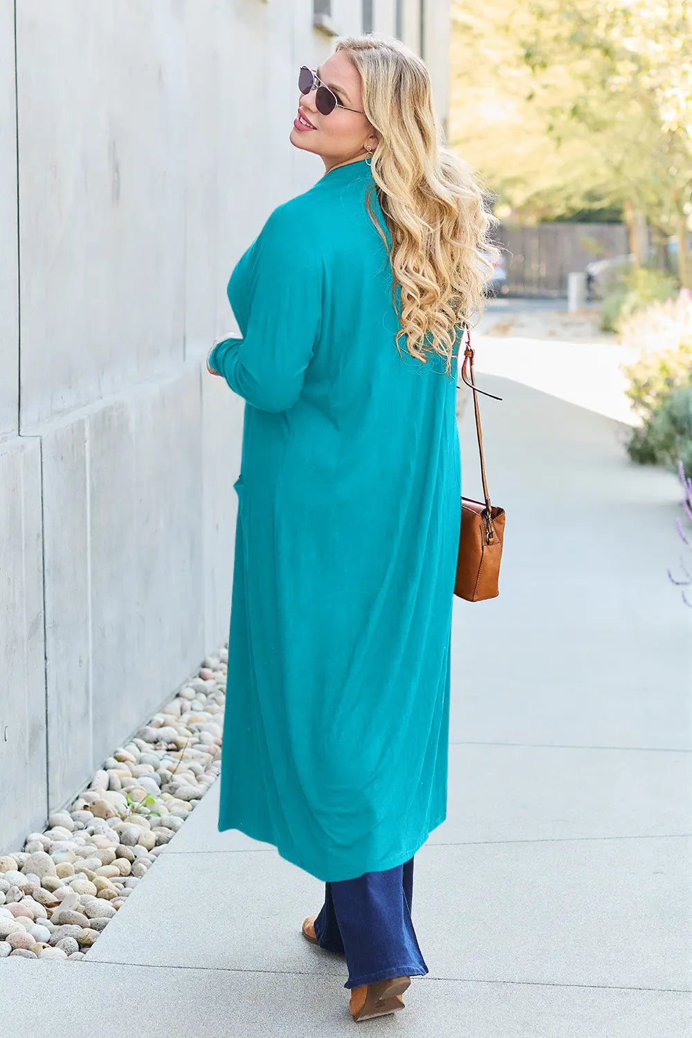 Basic Bae Open-Front Long Sleeve Cover Up - Whispering Desires Shoppe