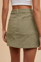 Annie Wear Cargo Denim Mini Skirt - Whispering Desires Shoppe