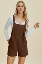 Double Take Full-Size Textured Sleeveless Romper - Whispering Desires Shoppe