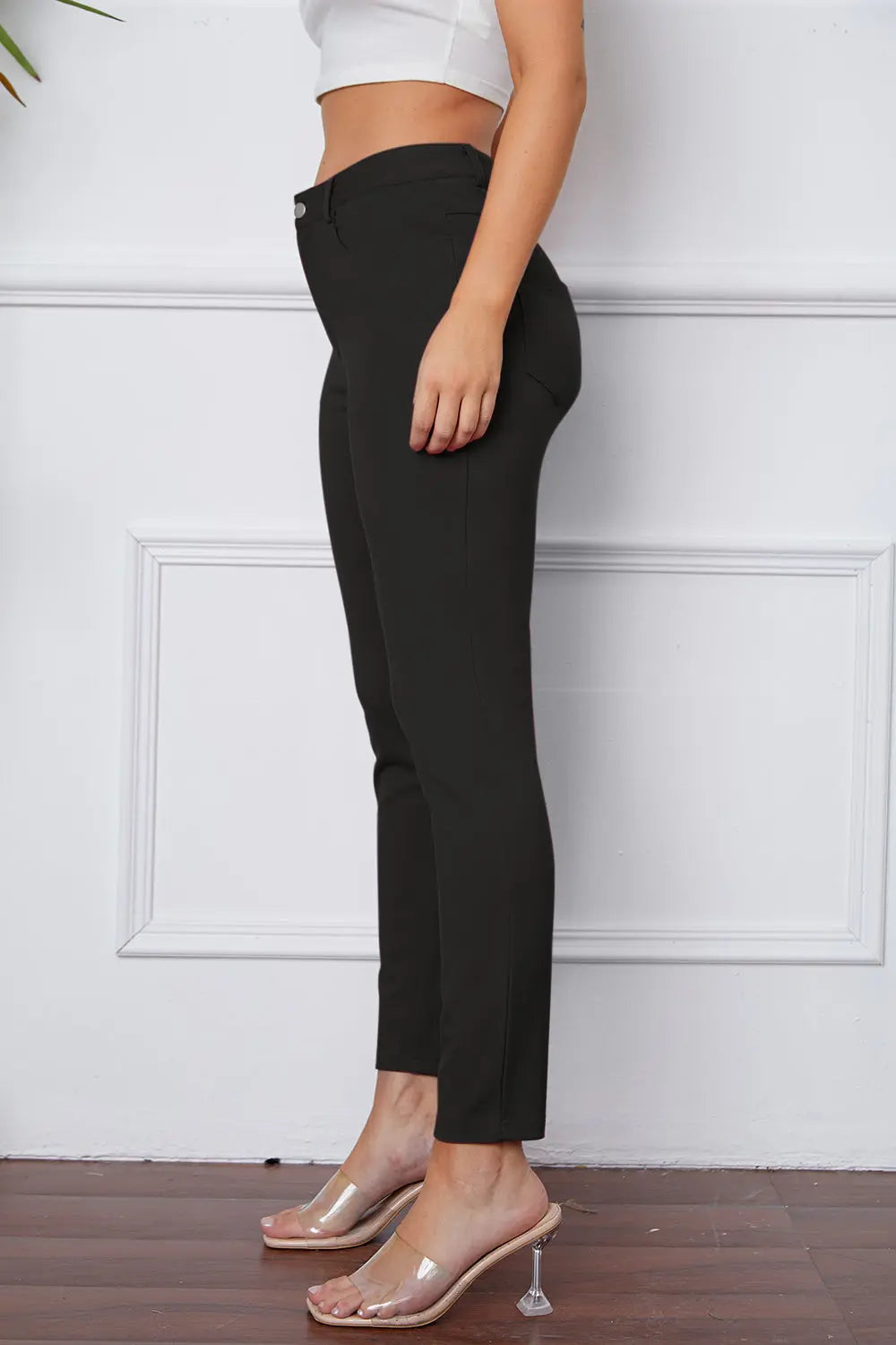 StretchyStitch Pocketed Pants — Basic Bae - Whispering Desires Shoppe