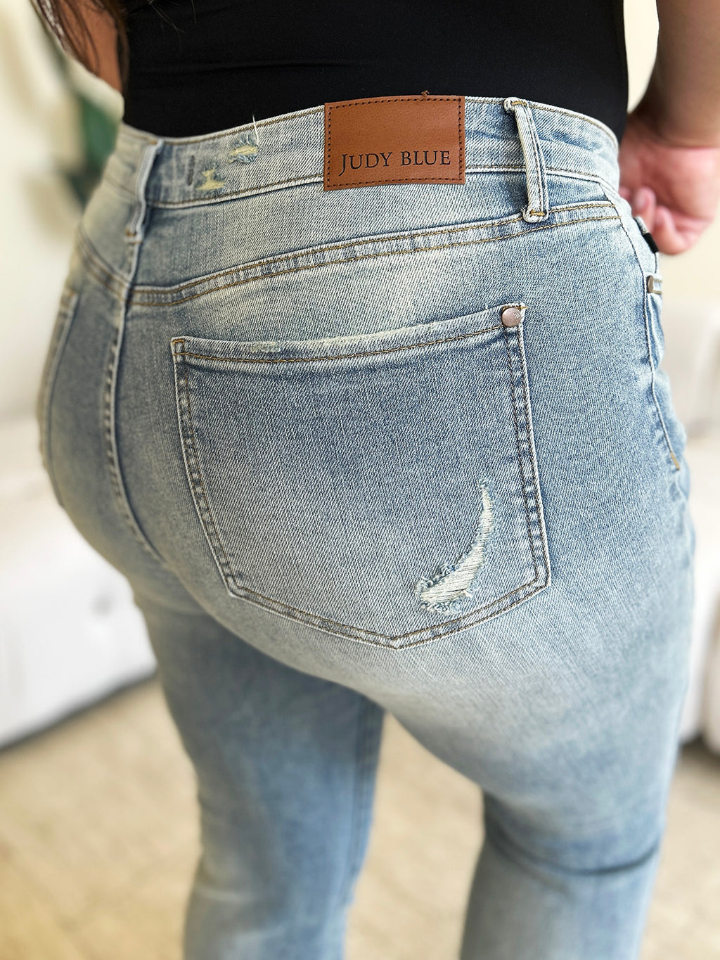 Judy Blue Mid-Rise Flare Jeans — Stretch Retro Fit - Whispering Desires Shoppe