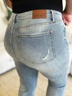 Judy Blue Mid-Rise Flare Jeans — Stretch Retro Fit - Whispering Desires Shoppe