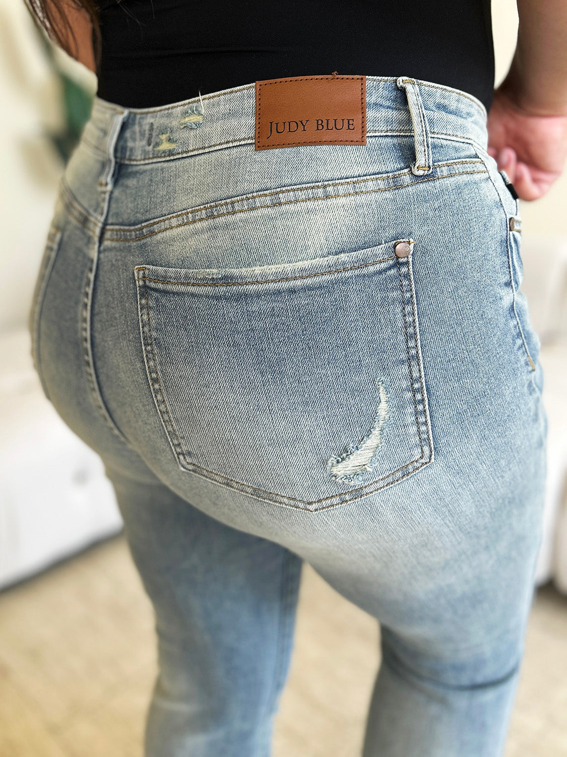 Judy Blue Mid-Rise Flare Jeans — Stretch Retro Fit - Whispering Desires Shoppe