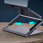 Lapstop Stand With 8-in-1 Docking Station - Whispering Desires Shoppe