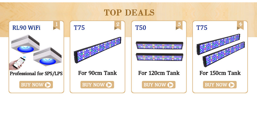 PopBloom RL90 WiFi Reef Aquarium LED Light